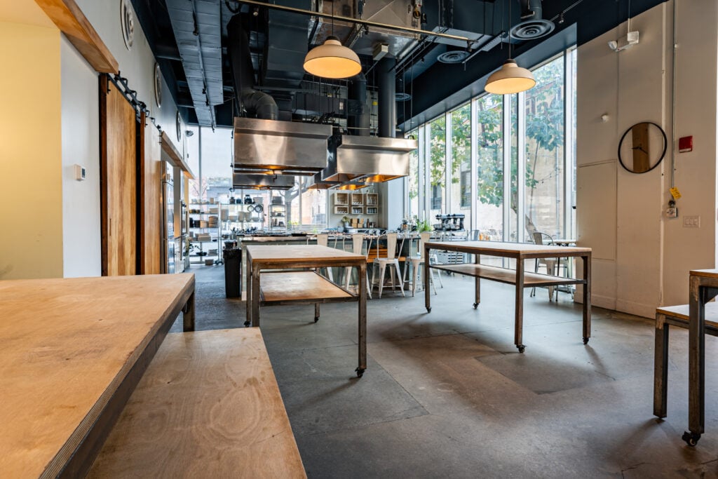 Private event open kitchen Hudson Table Philadelphia