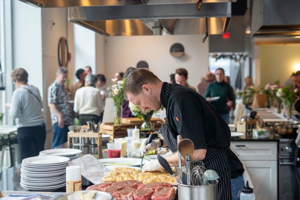 Guests at a Hudson Table Philadelphia private event